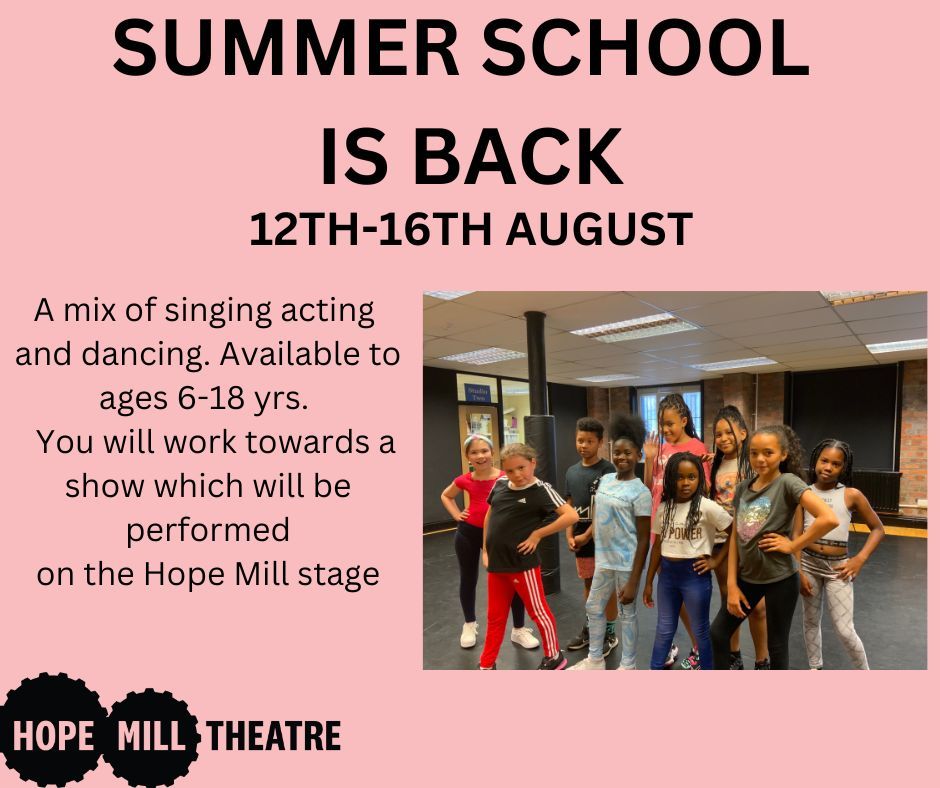 HMTOutreach's tweet photo. Give yourself a break by enrolling your child into our Summer School from August 12th to 16th. Instructors  will keep your kids  entertained  with singing, acting and dancing workshops from 10am to 4pm. Limited spaces  available !🎭 https://t.co/wd8XCk603Y https://t.co/xkzxD4g2r8