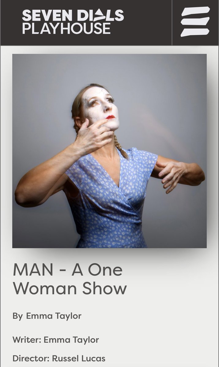 One more chance to catch MAN by the outstandingly amazing Emma Taylor before she storms Edinburgh with this ton-up blaze of a show. 🔥

12 July, Seven Dials Playhouse

Tix sevendialsplayhouse.co.uk/shows/man---a-…
