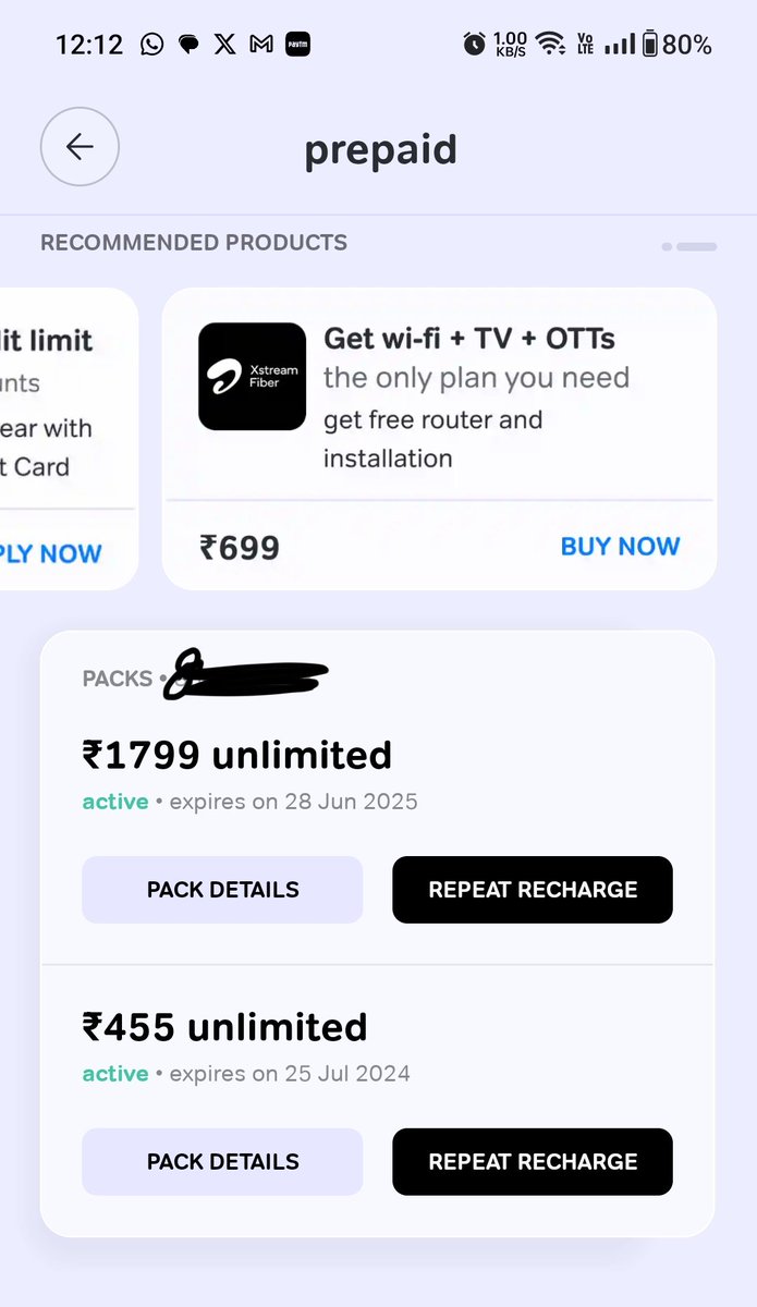 finsomedia's tweet photo. @airtelindia is this a some kind of fraud. 1st you raise tariff and tell people to recharge in advance to save money assuring that the next recharge will be activated after current expiry. But you  activate it immediately even if  an active plan exists. I want a resolution/refund https://t.co/dQYSrzCait
