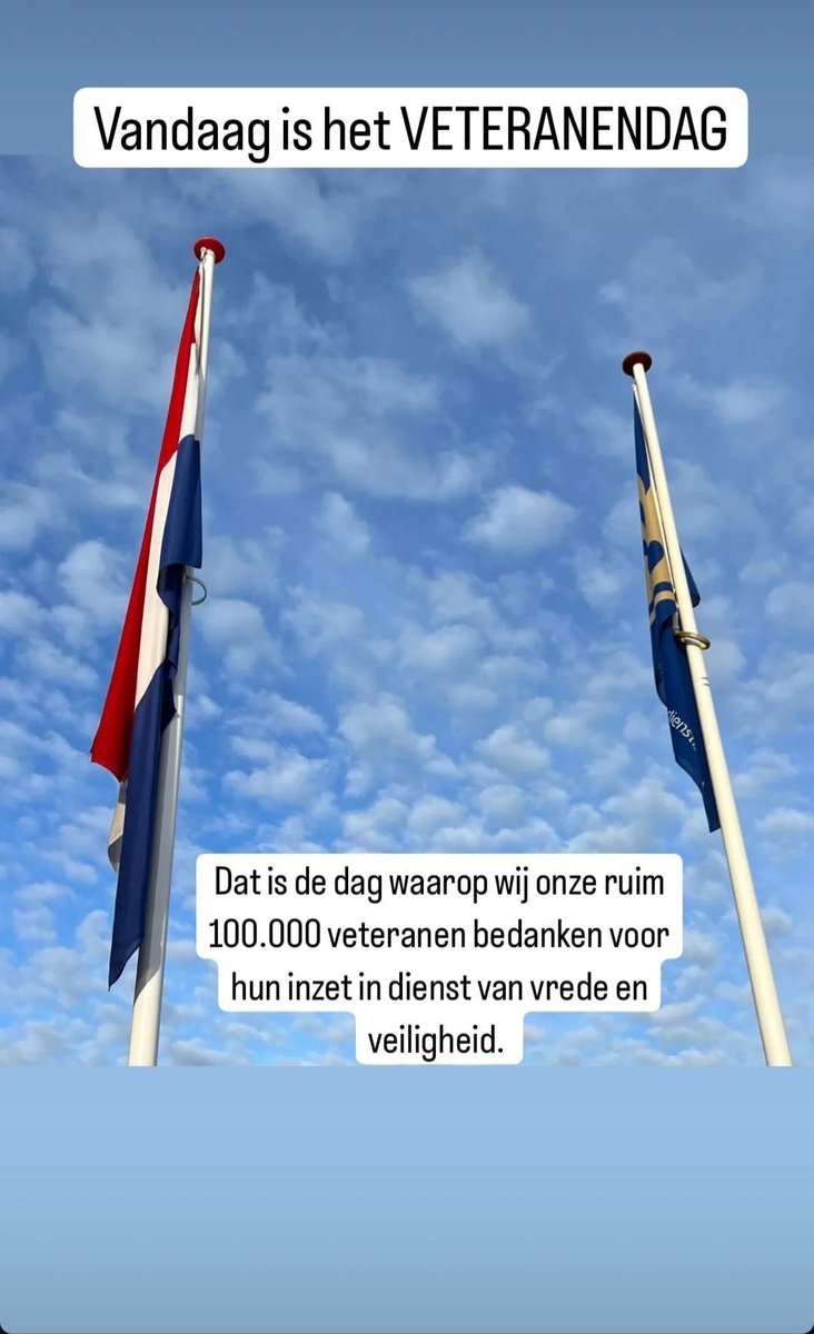 Op deze Nederlandse #Veteranendag bedanken wij alle veteranen voor hun inzet in dienst van de #vrede.