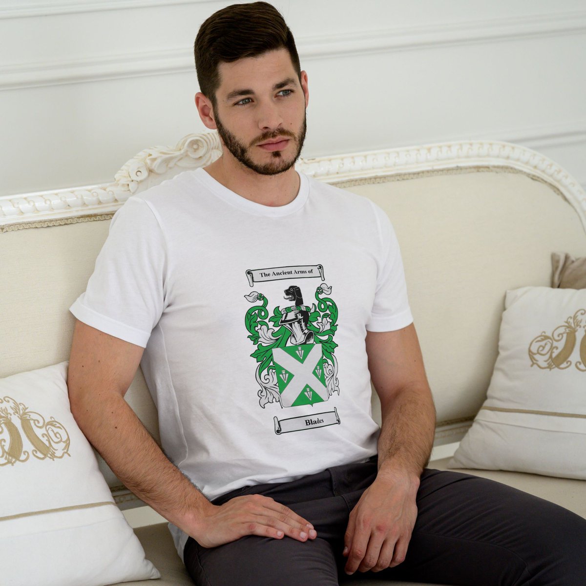 hallofnames's tweet photo. Our t-shirts are superior quality, featuring your name's earliest coat of arms (large or small). A unique way to wear your name with pride. And an excellent gift! Check for your name at https://t.co/MQntTU6uzb #tshirt #personalised #familycrest https://t.co/qXkXYfLbyC