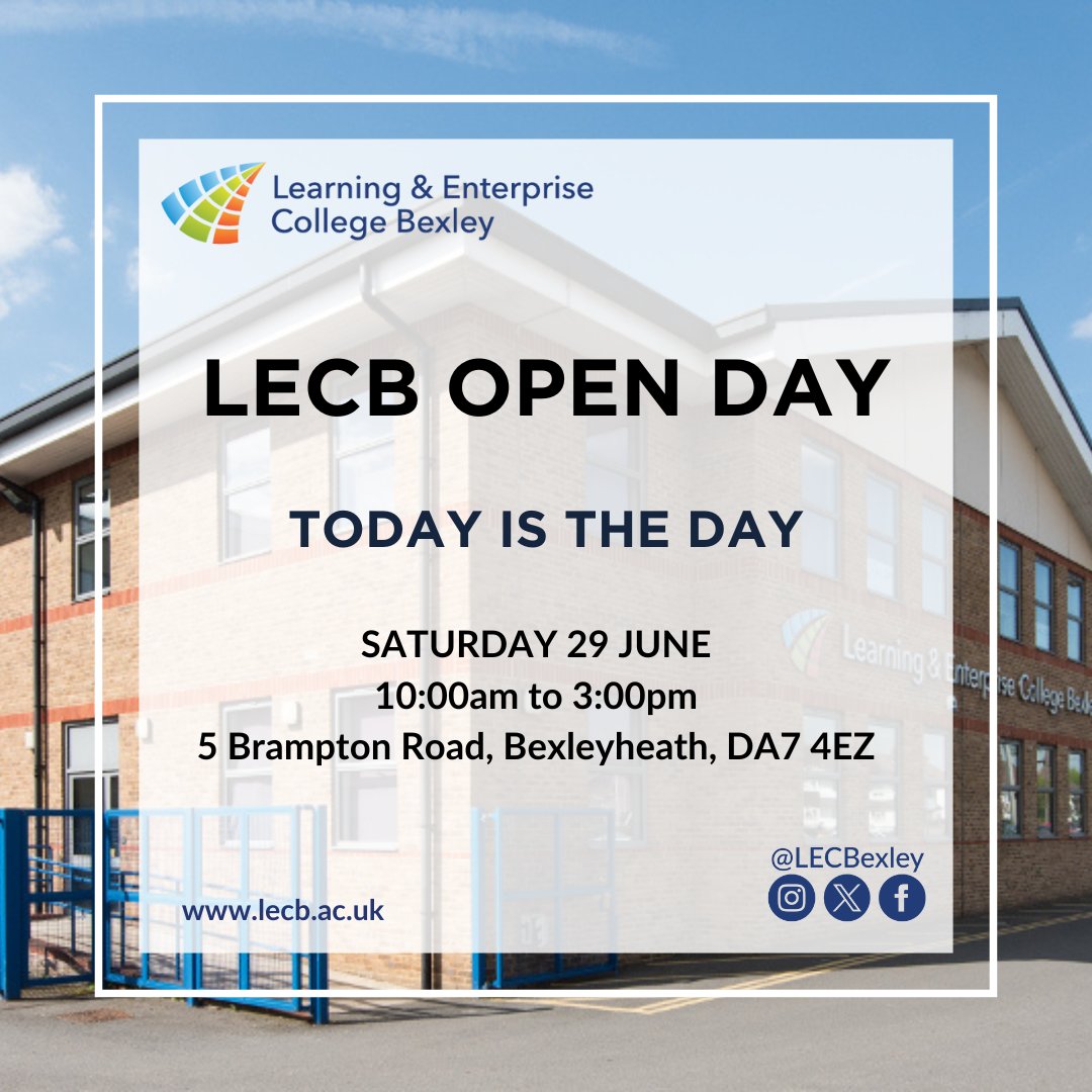 LECBexley's tweet image. TODAY IS THE DAY—OUR SUMMER OPEN DAY IS HERE!

Join us from 10am to 3pm. Walk-ins are welcome but please remember to register at reception upon arrival.

We can't wait to see you all!

#OpenDay #LECBOpenDay #BexleyResidents #Bexley #LECB