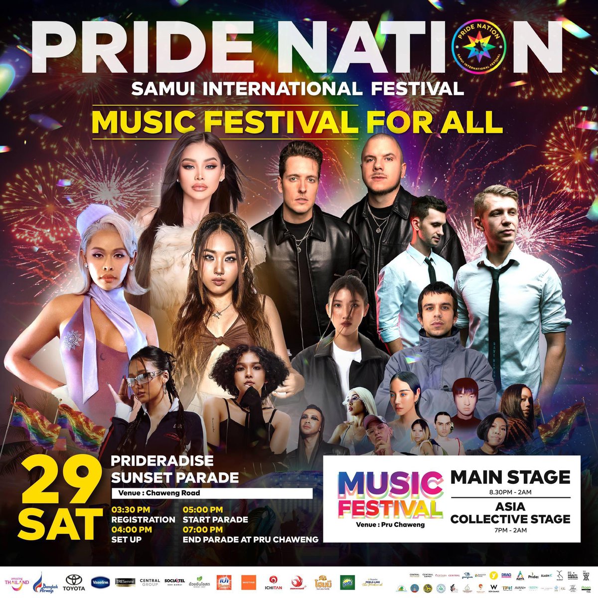 CentralSamui's tweet photo. 🔥🌈 เย็นนี้พบกัน! ที่งาน #PrideNation SAMUI INTERNATIONAL FESTIVAL’ มิวสิคเฟสติวัล ที่ใหญ่ที่สุดในเอเชียตะวันออกเฉียงใต้ ขนขบวนศิลปินตัวมัม อาทิ #อิงฟ้ามหาชน #จักรวาลหิ้วหวี #Milli พร้อม เซเลป อินฟู และ DJ ระดับโลกอีกมากมาย
📌 #CentralSamui
#PrideforAll2024 #CentralPattana https://t.co/pLnioFEKhr