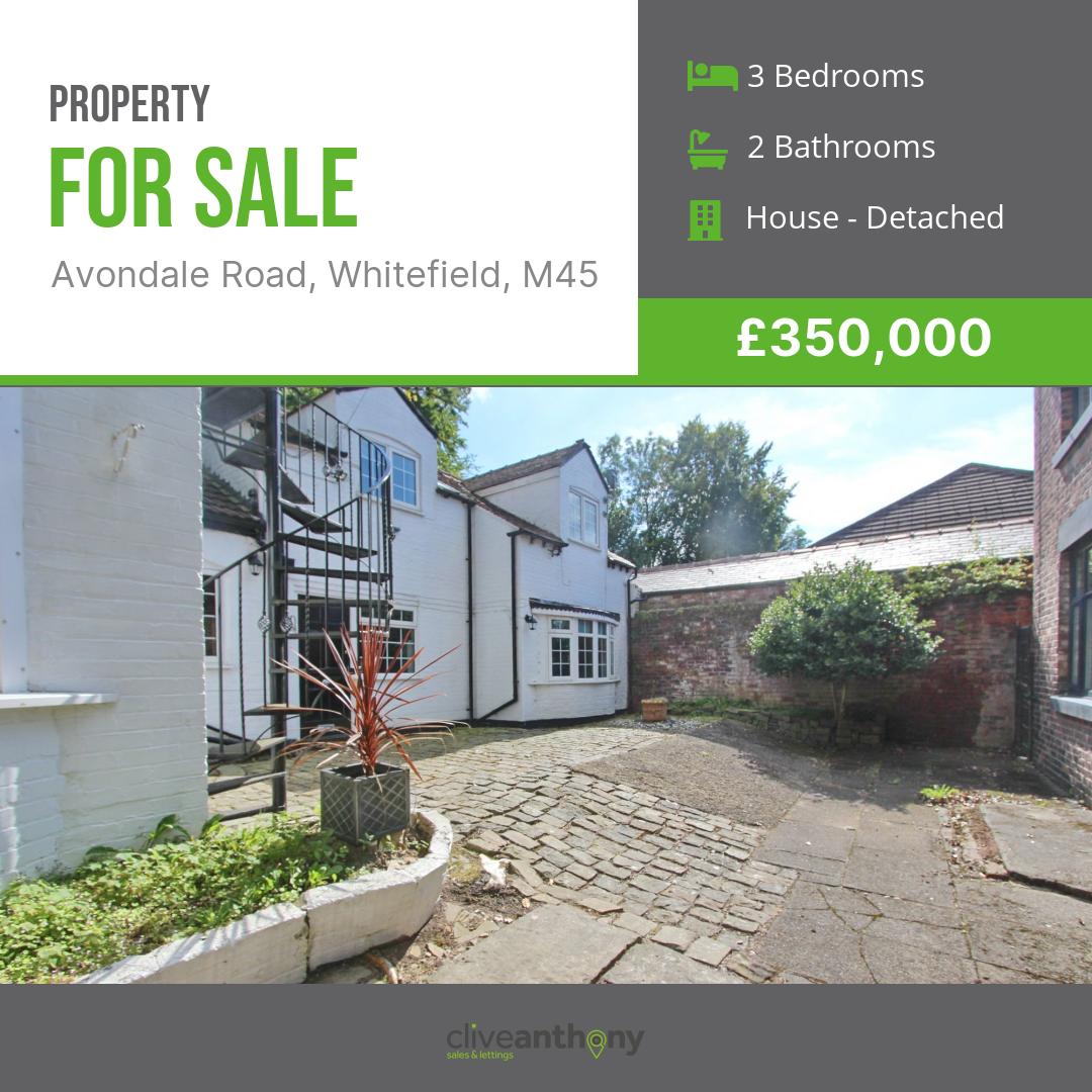 🏠🏠🏠🏠Featured Home🏠🏠🏠🏠

For Sale 3 Bed House - Detached In Excess of £350,000

For more information please visit our website or contact us via:
📞 | 0161 796 1000 
✉ | info@cliveanthony.co.uk
🌎 | cliveanthony.co.uk

Wondering how much y