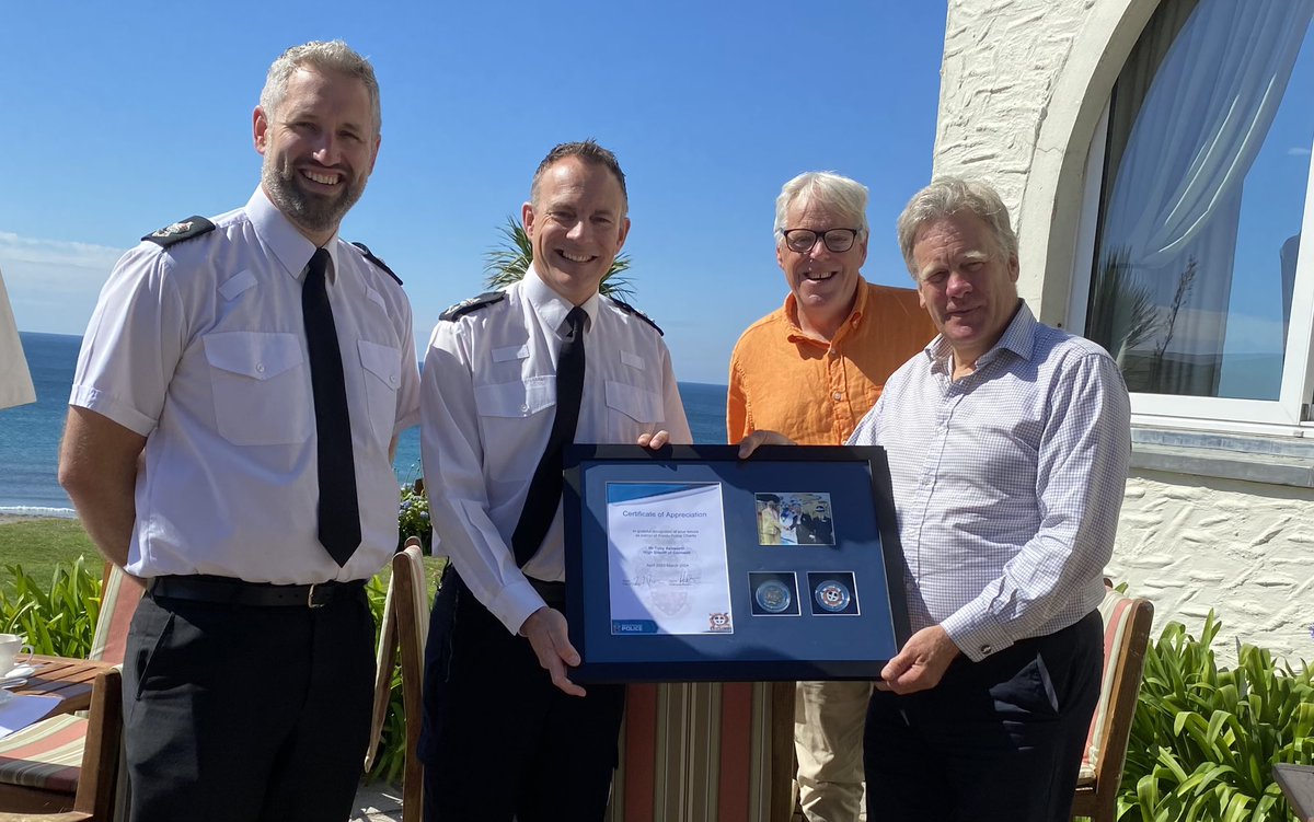 This week we thanked our outgoing patron, Mr Toby Ashworth, High Sheriff of Cornwall 2023/24. 

Each year the High Sheriff, the King’s representative on matters of law &amp; order in the county, is asked to serve as our patron. We’re grateful for Andrew’s support during his tenure.