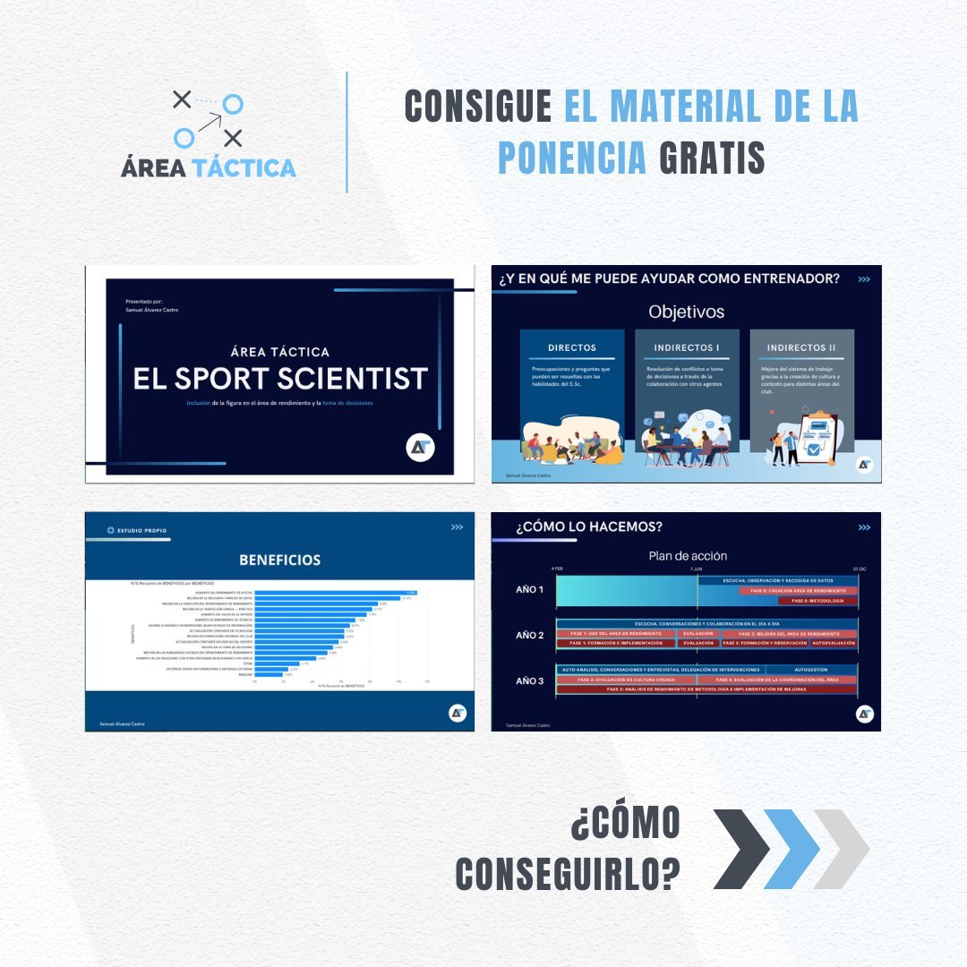 MASTERCLASS #15 | “El Sport Scientist. Inclusión de la figura en el área de rendimiento y la toma de decisiones.”

Consigue el material de la ponencia:

1️⃣ Da RT y ME GUSTA.
2️⃣ Sigue a <a href="/areatactica/">Área Táctica</a> y <a href="/profesac/">Profe Samuel Álvarez</a>
3️⃣ Menciona 2 amigxs.
4️⃣ Rellena este FORMS: forms.gle/v3GfYE77e5JZg5…