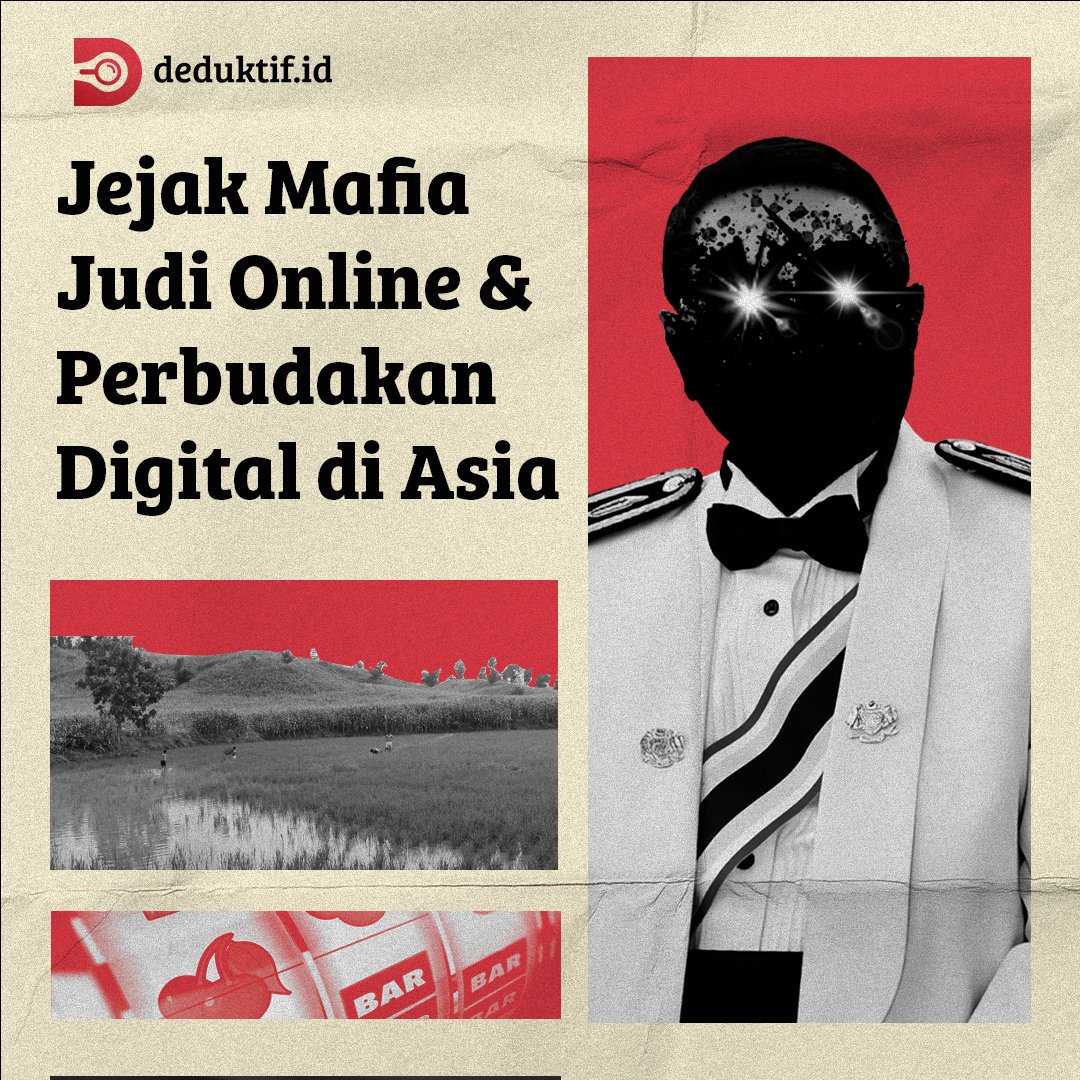 Jaringan mafia lintas negara, politikus, &amp; organisasi bersenjata, menguasai pusat scam serta bandar judi online di Asia.

Investigasi "Neraka Perbatasan: Jejak Mafia Judi Online &amp; Perbudakan Digital di Asia" sudah tayang di YouTube Deduktif Indonesia.
 
youtube.com/watch?v=QvkU_w…