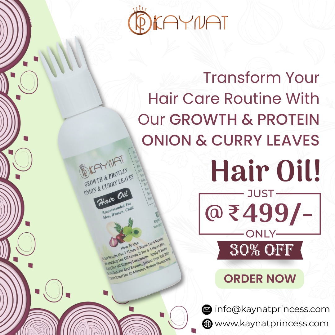 KaynatPrinces's tweet photo. Transform your hair care with our Growth &amp; Protein Onion &amp; Curry Leaves Hair Oil! Enjoy 30% off!

#kaynatprincess #hairoilsforgrowth #OrganicHairOil #onioncurryleavesoil #onionoilbenefits #onionhairoil #onionhairoilonline #curryhairoil #organichairoilsforhair #haircareroutine https://t.co/qwGq7BbeIR