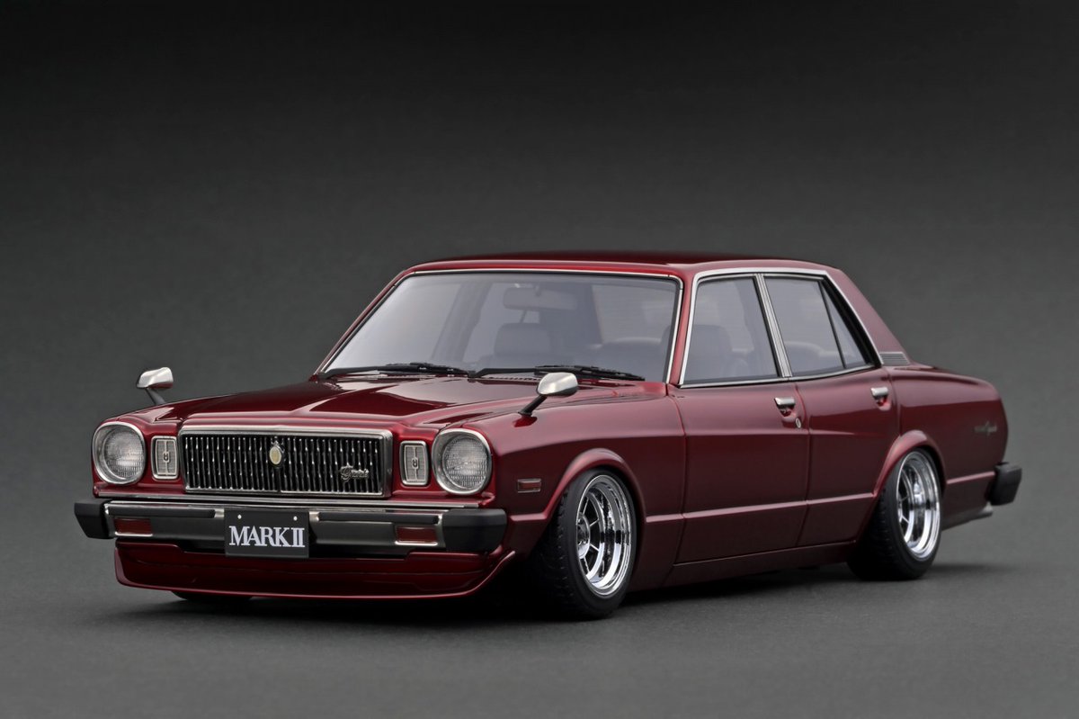 hobbysearch_mc's tweet photo. 【ミニカー予約】ignition model(イグニッションモデル)
1/18 Toyota MarkII Sedan Grande (MX41)
▼Red Metallic
https://t.co/a43duu0Yh8
▼Gold
https://t.co/AJr1JBP1gI
予約受付中です!
#ミニカー #トヨタマークII #ToyotaMarkII #MX41 #ブタ目 #ロンサムカーボーイ #ResinCar https://t.co/gUIT2cFUWM