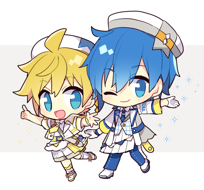 鏡音レン ,カイト(ボーカロイド) 「」|由杞のイラスト