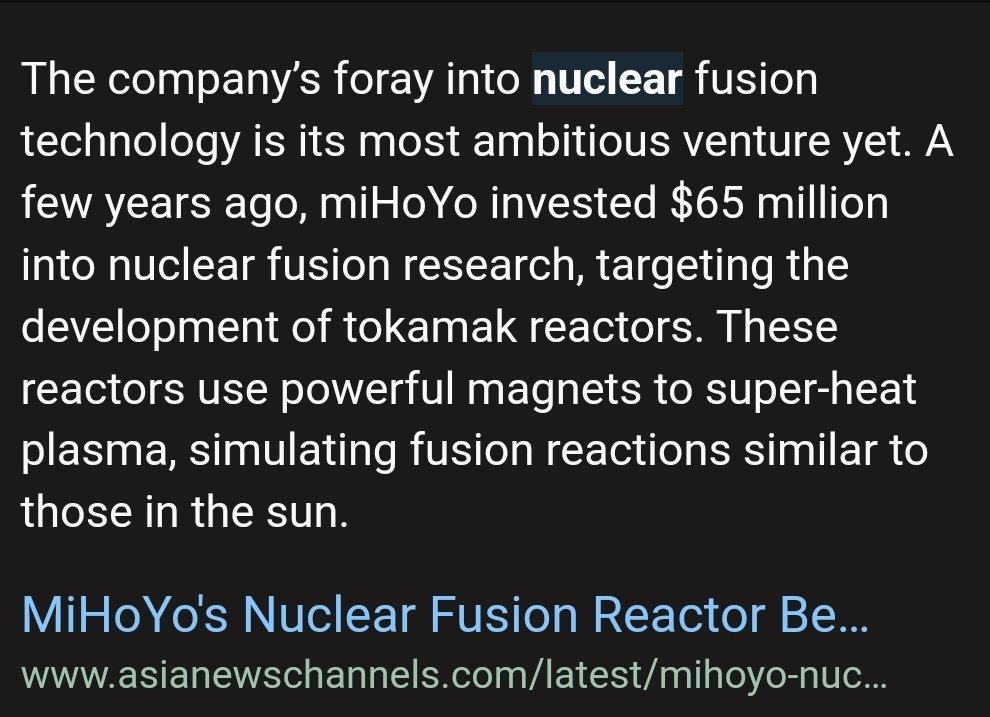 ciniscinerem161's tweet photo. Genshin Impact nuclear reactor wasn't in my 2024 bingi card https://t.co/SrmvhjnxPH