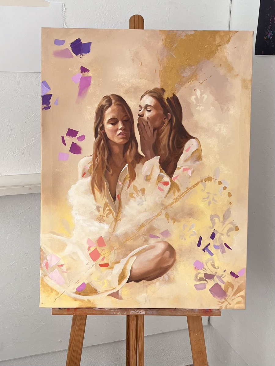 Morning all!! It’s Saturday at last 💜💖💜
I have been quiet lately as I’m managed to get some studio space and have been teaching myself oil painting x 
Stay hard x