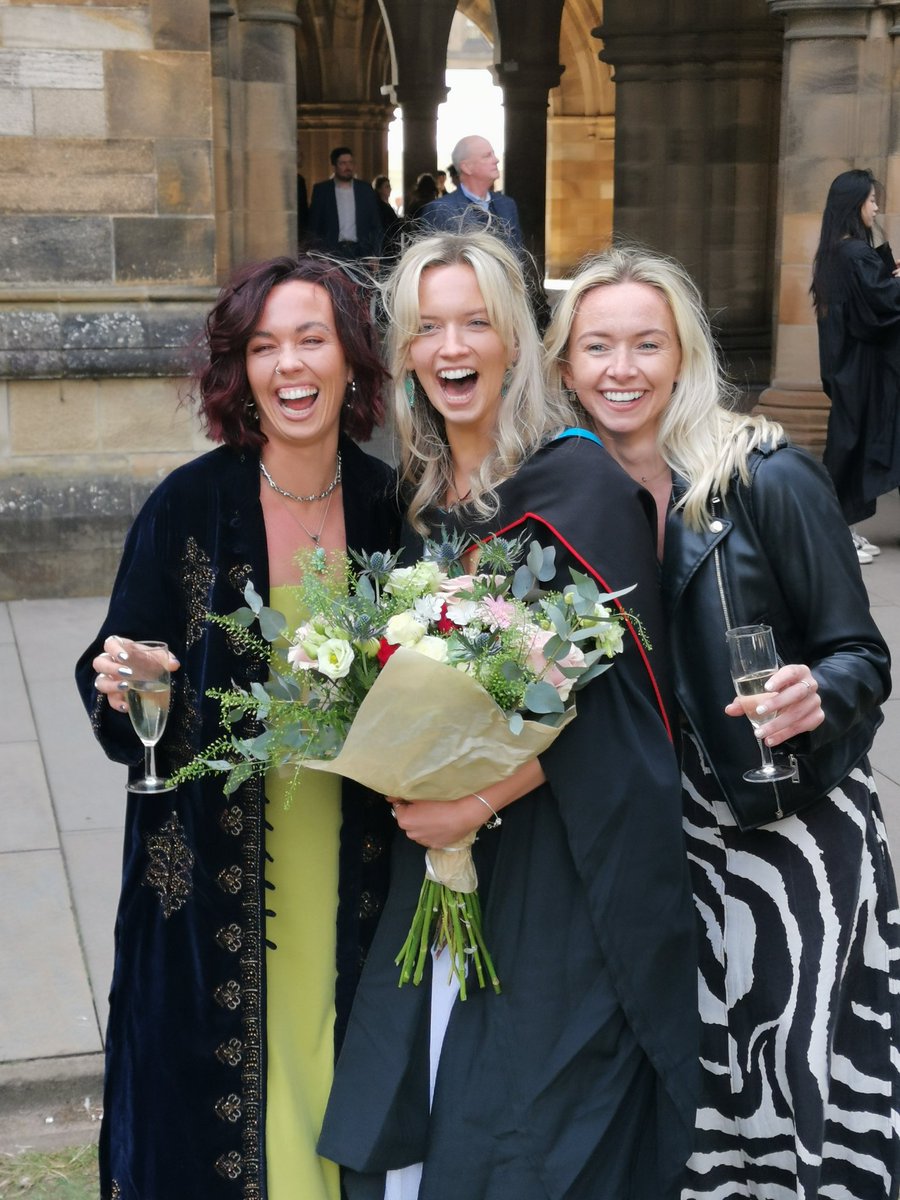 mdoherty62's tweet photo. A great day celebrating Aine's graduation in Glasgow yes'day with Ciara &amp; Eimear.
Where did those 4 years go. All in a blink! 
#proudparents https://t.co/c4gyZfAxE8