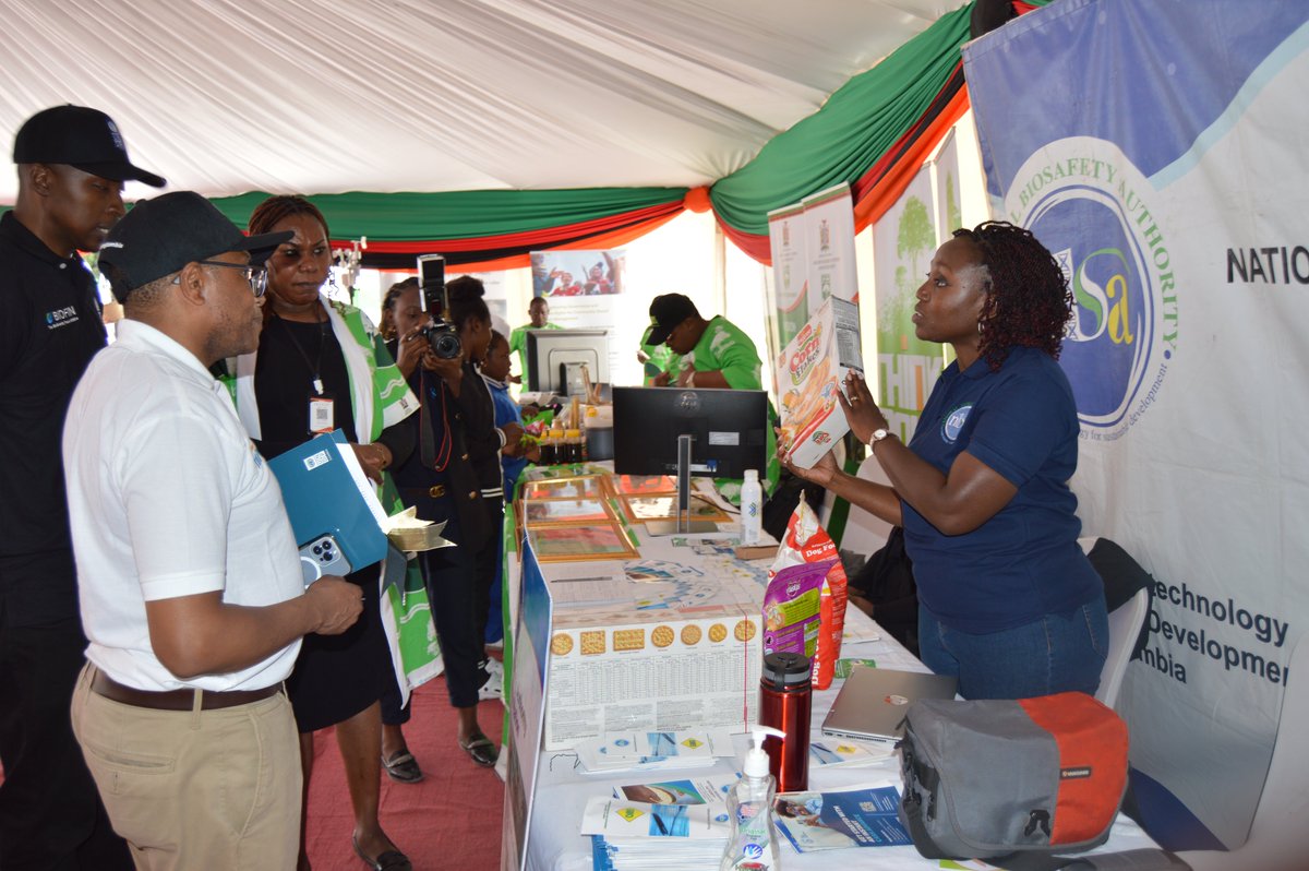 NBA_Zambia's tweet photo. Want more information on GMOs? Visit our stand at the Trade Fair Grounds in Ndola. We are in the Ministry of Green Economy Pavillion.
#Biosafety #Safety #58thZITF #NBA-Zambia https://t.co/gFpyMR4dgB