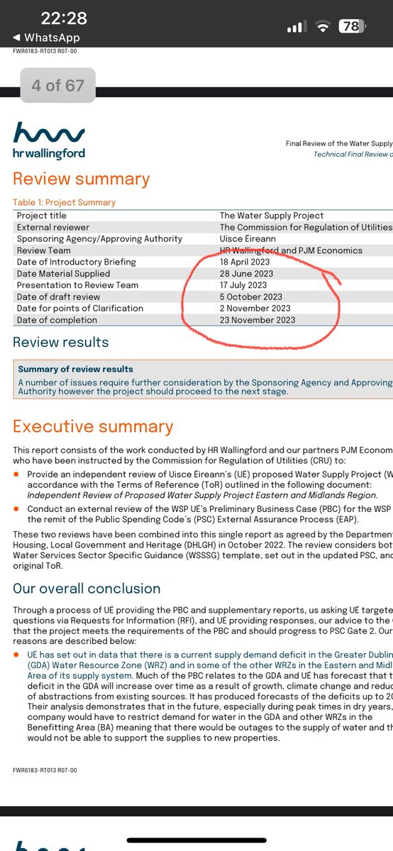 A huge amount of public money was spent on the original “independent review” by HRW prior to this - the one that we (and many others) engaged in and that was never published.

Our FOI request for the reports produced for that review was refused.

Why?

⁦<a href="/rte/">RTÉ</a>⁩ #irishwater