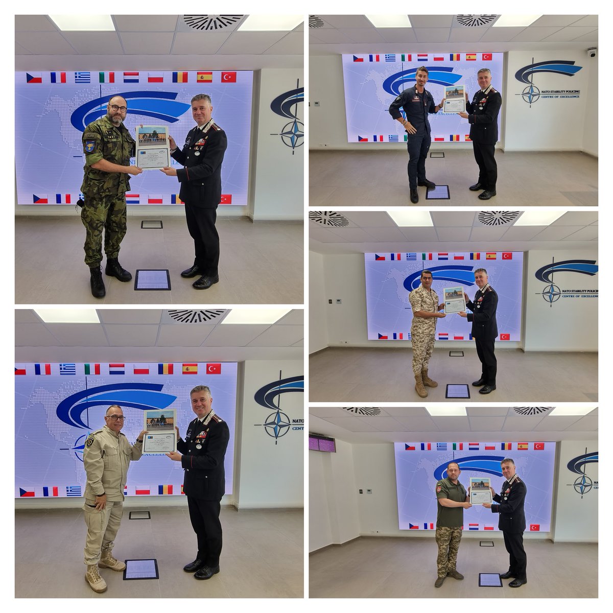NSPCOE's tweet photo. Last week, @NSPCOE conducted the #StabilityPolicing for #Leaders Course, aimed to share with Senior Officers best practices and the latest lessons learned on #SP. Ready to contribute to a safe and secure environment!
#1kThanks to this amazing team!
#WeAreNATO #StrongerTogether https://t.co/RdqHPhNIGJ