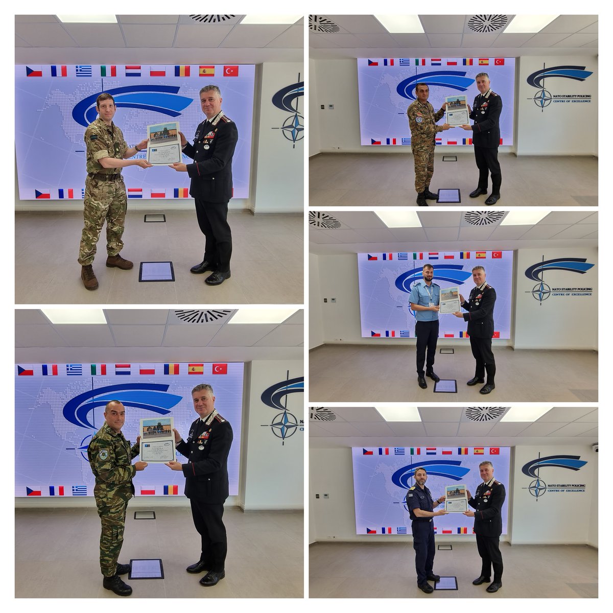 NSPCOE's tweet photo. Last week, @NSPCOE conducted the #StabilityPolicing for #Leaders Course, aimed to share with Senior Officers best practices and the latest lessons learned on #SP. Ready to contribute to a safe and secure environment!
#1kThanks to this amazing team!
#WeAreNATO #StrongerTogether https://t.co/RdqHPhNIGJ