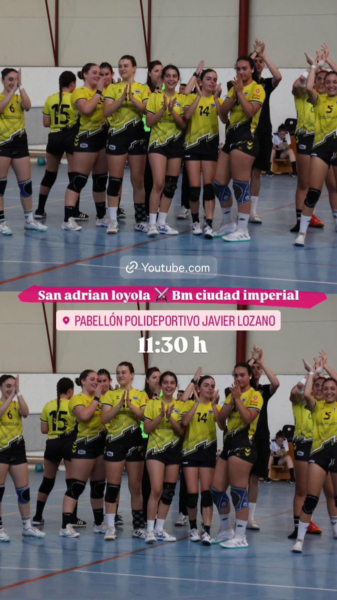 Buena noticia,  el equipo juvenil, ha llegado a la final en la Toledo Handball Club, que se disputará esta misma mañana.
Zorionak equipo y a por todas!💪💪

Os dejamos el enlace del partido

youtube.com/live/_v11q6Rzm…