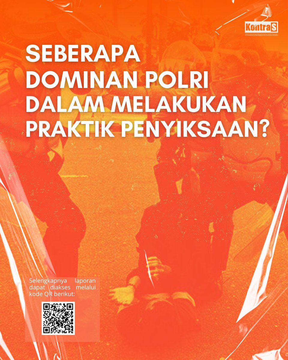 KontraS's tweet photo. POLRI terlibat di 40 dari sedikitnya 60 kasus penyiksaan yg tercatat. Setidaknya 10 warga tewas akibat kekerasan oleh institusi si paling mengayomi ini.

Btw, konten infografis ini sulit diakses oleh sebagian pengikut IG kami. Coba dong bantu dicek di https://t.co/r8SnPQDNsr 😀 https://t.co/wykK6bMlRf
