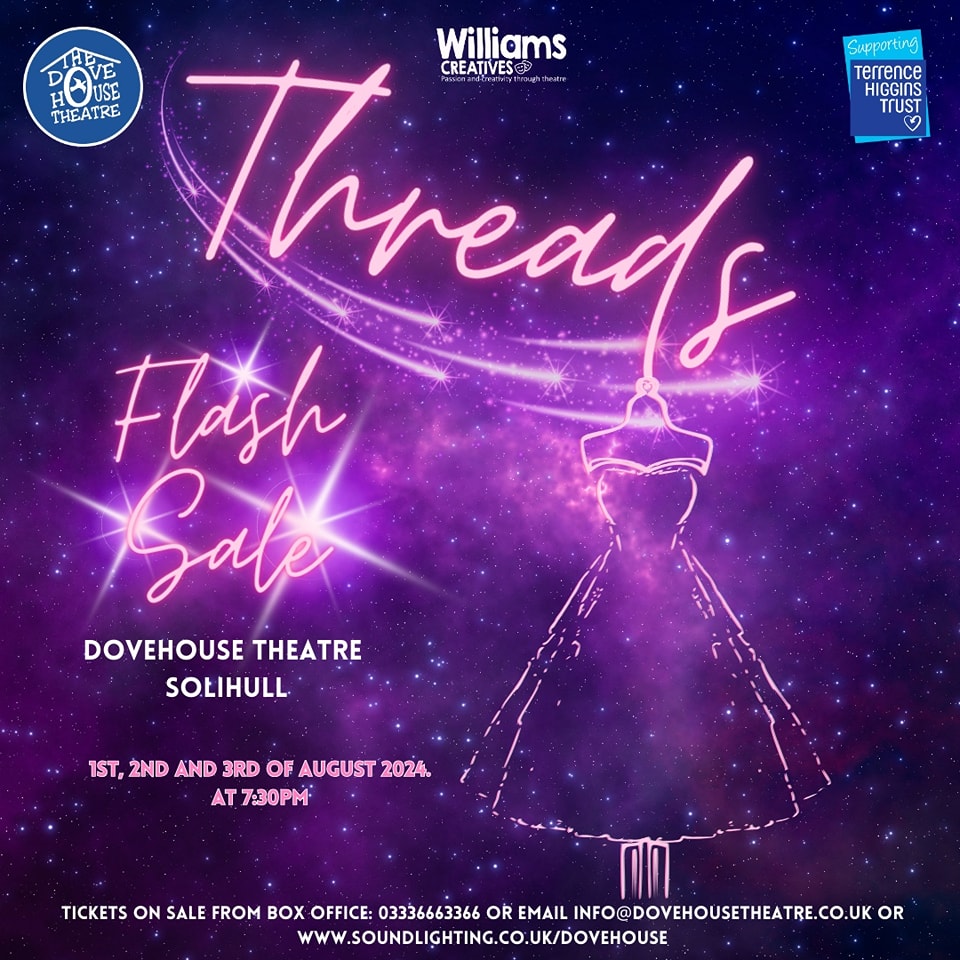 ⭐️ We have a flash sale! ⭐️
Please enter code FLASH when you check out to get Adult tickets for our Saturday night performance on 3rd August for £12.50 each.
This amazing offer is live until Monday 💜
ticketsource.co.uk/dovehousetheat…