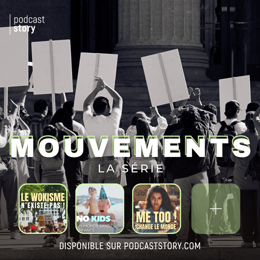 Découvre les récits des mouvement qui transforment notre société avec les histoires du mouvement #MeToo, No Kids, du wokisme et bien plus ✊✨

La série est disponible dès maintenant sur #PodcastStory 🎧pulse.ly/chtf2hr79a
