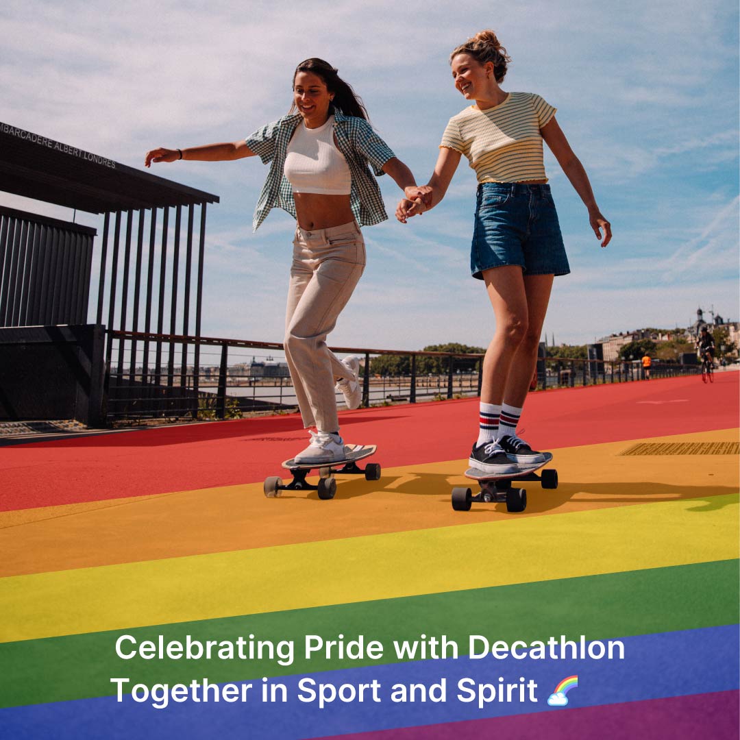 At Decathlon, we believe in celebrating diversity and inclusion every day. Happy Pride! 🌈 #Pride2024 #Decathlon #LoveIsLove