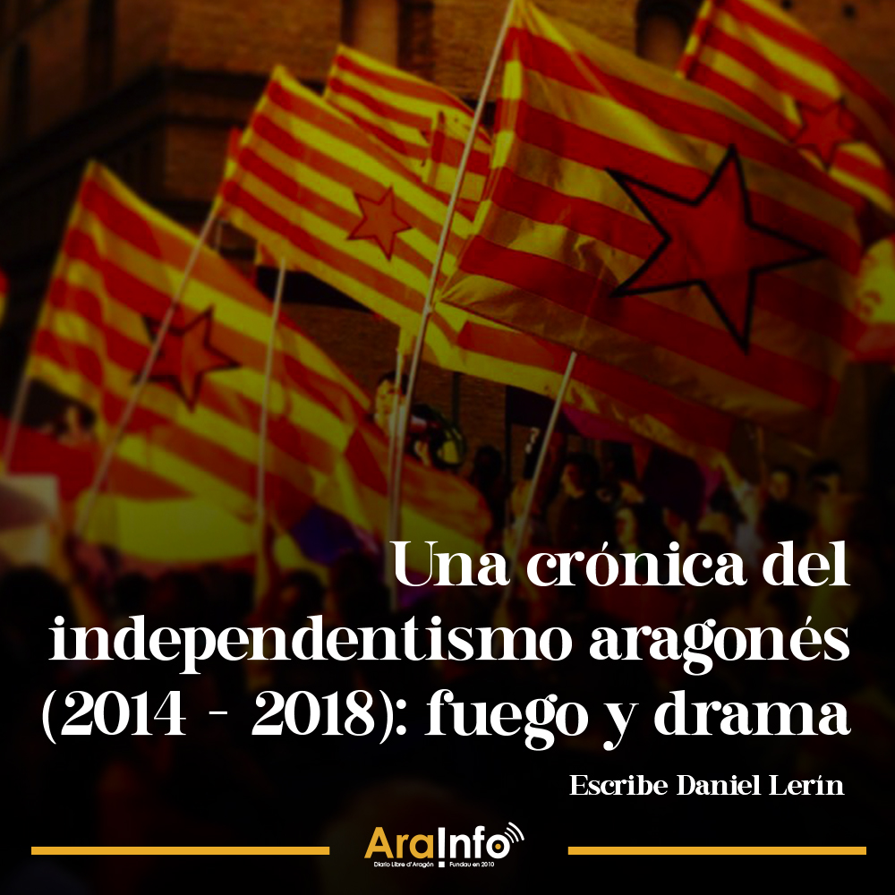 arainfonoticias's tweet photo. Una crónica del independentismo aragonés (2014 - 2024), por @Danilerin 

📝 Cierre de ciclo. De Ixo Rai a ZOO, pasando por Puyalón y Podemos. Este texto que vas a leer, reproduce en su totalidad un recorrido personal como activista político, o eso creo. No vas a disfrutar de un relato al uso. Me tocó “asumir” la Secretaría General de Puyalón de Cuchas en noviembre de 2016 y eso me ha permitido tomar decisiones, observar, reflexionar y escribir. Esto no va de Puyalón. Pero el cierre de ciclo sí. La historia sigue. No acaba aquí. Disfrutad de esta larga crónica, con dos capítulos, del fuego que ilusiona y quema al cierre que se veía venir y que aún estamos por validar.

1️⃣ Capítulo 1: Fuego y drama (2014 - 2018): https://t.co/3WJ2nXVVbK