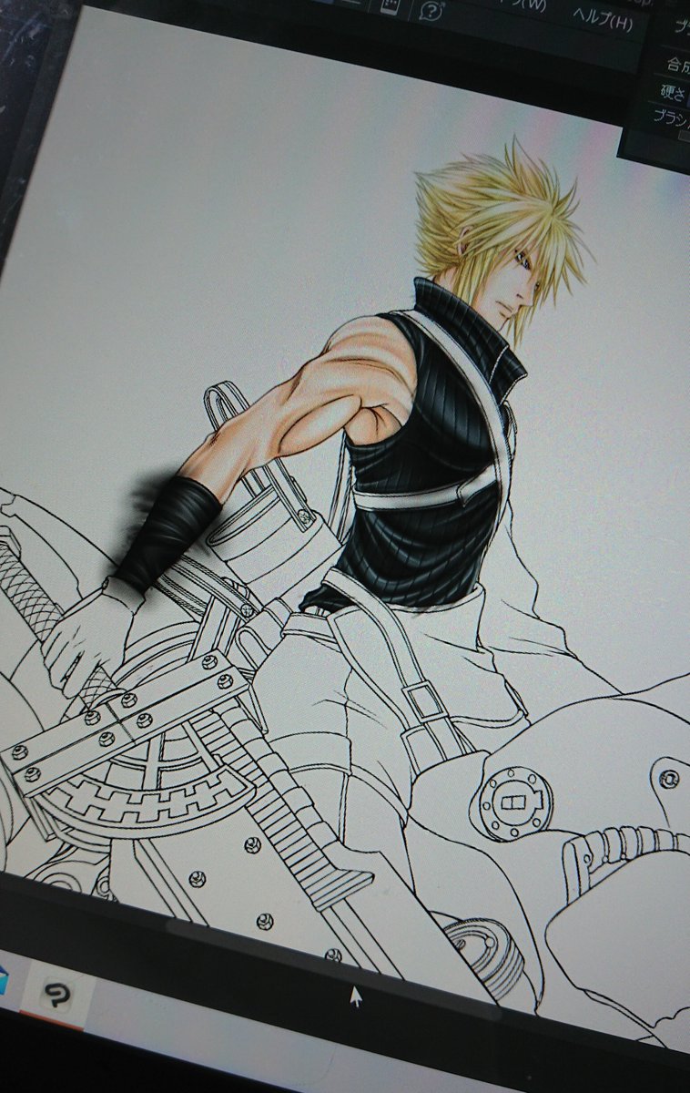 「#wip あまり変化ないですが 一週間経ってたので進捗載せます 遅筆のくせに複数」|森下ユリナのイラスト