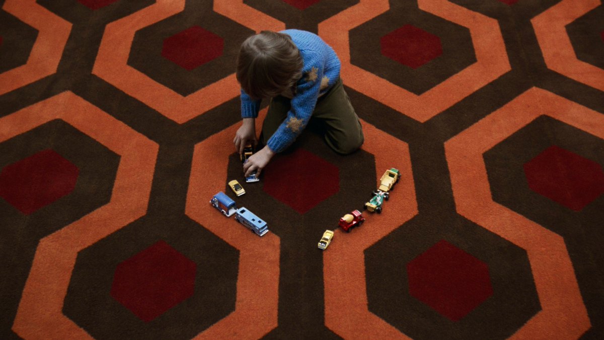 The Shining (1980). Directed by Stanley Kubrick, Cinematography by John Alcott