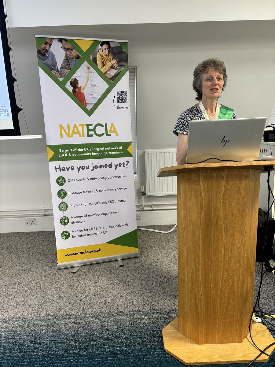 Our Trustee <a href="/MaryOsmaston/">Mary Osmaston </a> speaking about the <a href="/AoC_info/">Association of Colleges (AoC)</a> <a href="/BellFoundation/">Zelled Elen</a> #BeaconAwards #ESOL