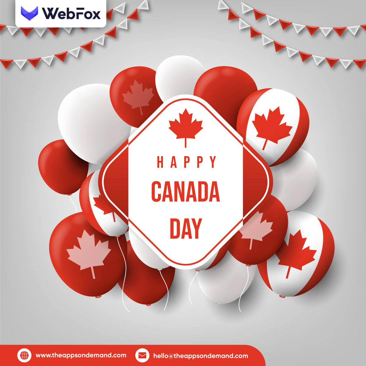 WebFoxx's tweet photo. Happy Canada Day! Sending warm wishes to everyone across the maple leaf nation. Let's celebrate with joy and gratitude for the land we proudly call home.

#CanadaDay #CelebrateCanada #CanadaProud #CanadianSpirit #Webfoxdev https://t.co/BKop2akgaV