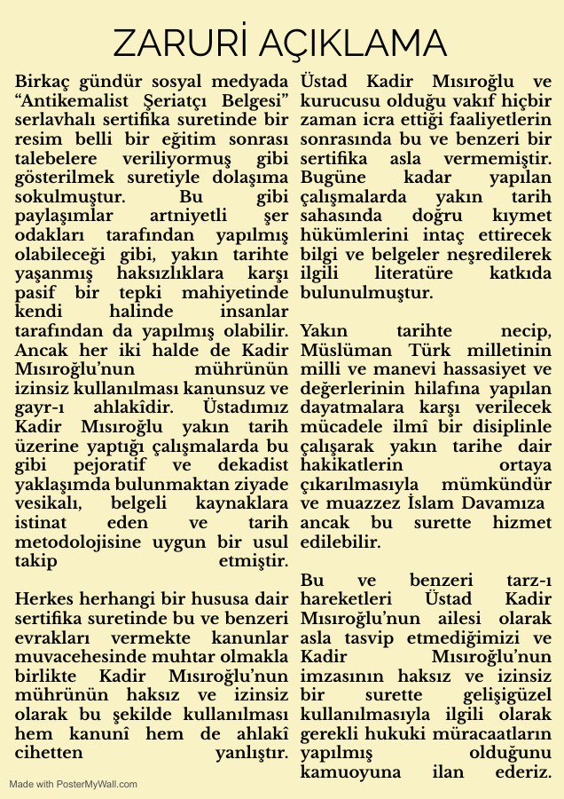 Üstad Kadir Mısıroğlu (@kadirmisiroglu) on Twitter photo 