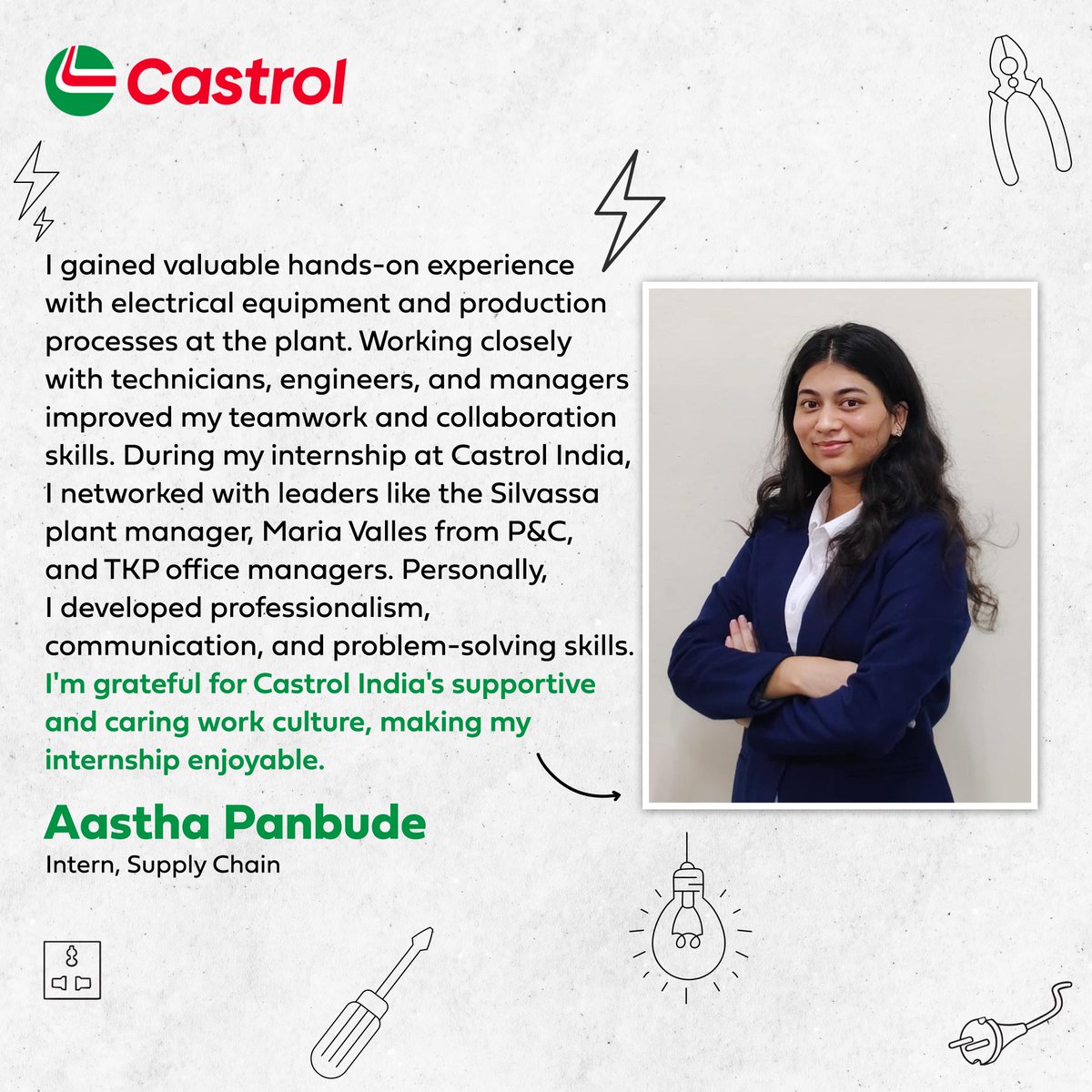 From practical projects with mechanics to high level meetings with our leaders, our summer interns had a varied experience. Swipe to uncover more about their journey with us. EarlyCareers Lifeatbp LifeatCastrol SummerInterns https t.co PZ5ZHQMs3l From practical projects with mechanics to high level meetings with our leaders, our summer interns had a varied experience