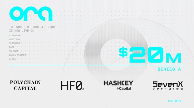 crypto_neerajr's tweet image. New #OraProtocol Potential #Airdrop! 🪂

@OraProtocol is an #Ethereum-based trustless #AI designed to bring advanced AI and complex computations directly onchain.

💵 $23M in funding raised.
🚀 Backed by Polychain, HashKey, etc.

🤑 Earn Ora’s points by completing Tasks:

👉 Go…