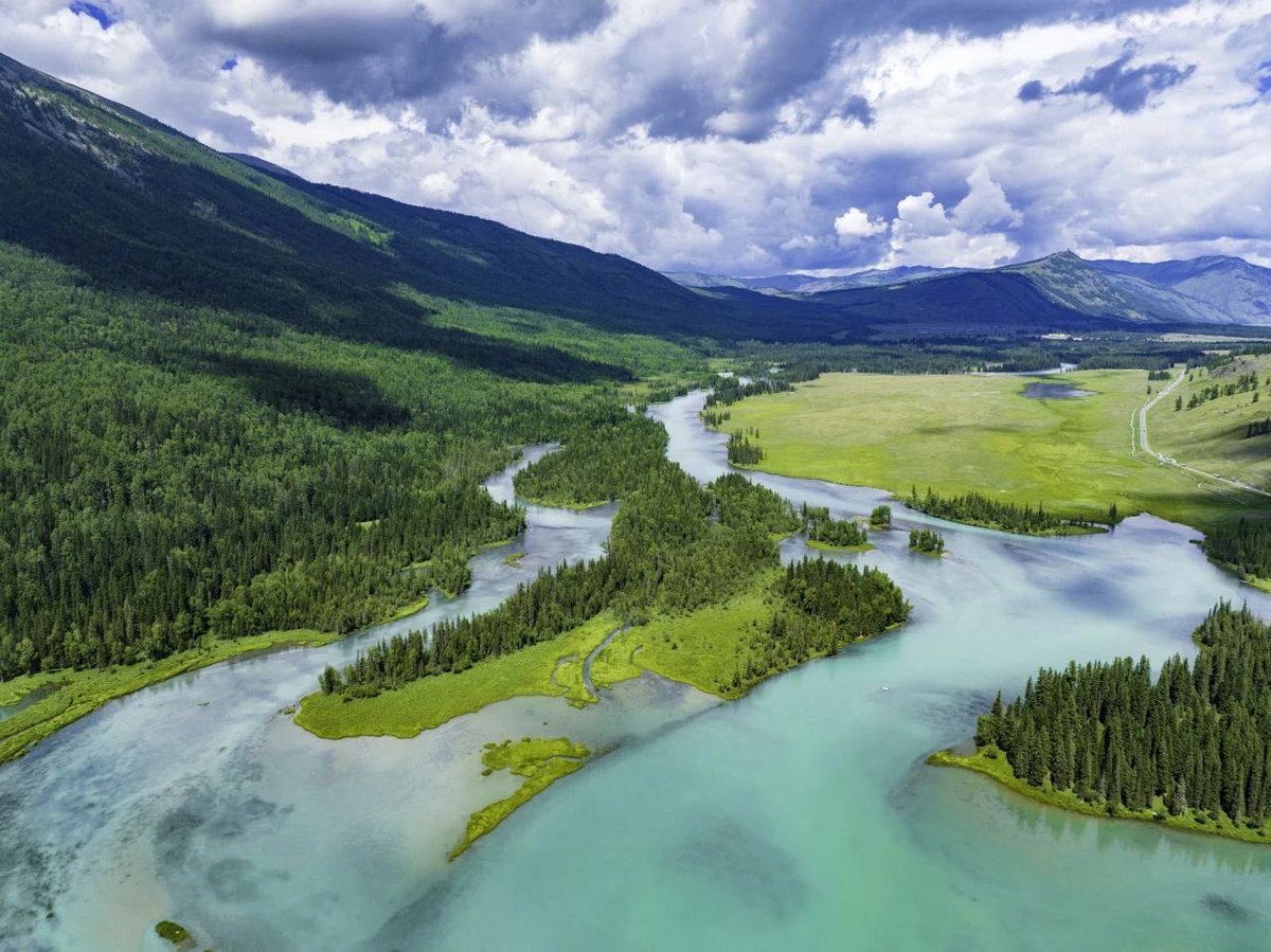 Beautiful scenery in Altay, Xinjiang