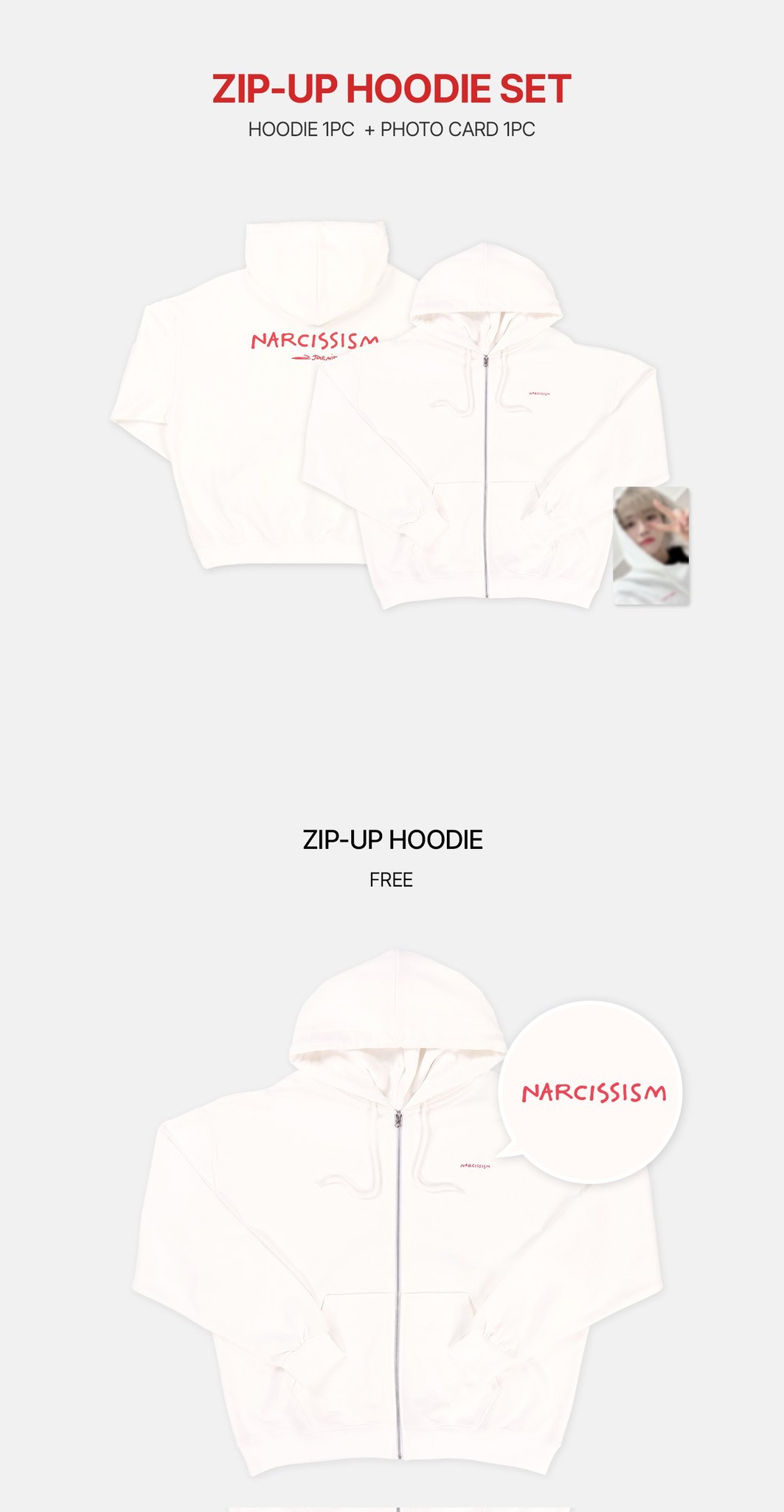 narcissism ジェミン zip up hoodie set フーディー s-l400.jpg