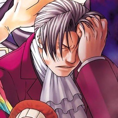 wrightphobic's tweet photo. miles edgeworth period cramp moodboard https://t.co/yptrtGIRwB