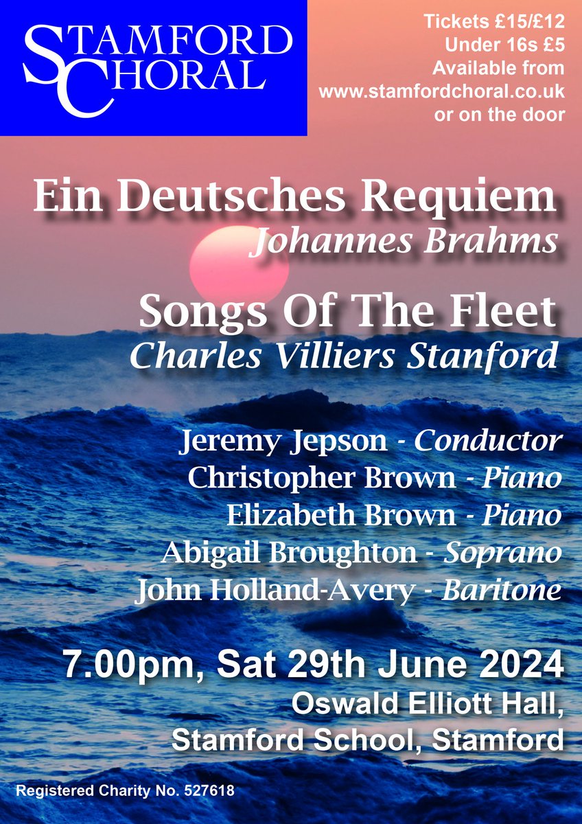 Stamford_Choral's tweet photo. TONIGHT!! Don't miss this wonderful live performance with professional soloists.  7pm Stamford School Hall.  See you there 🙂 https://t.co/HWtjPaN1Lk