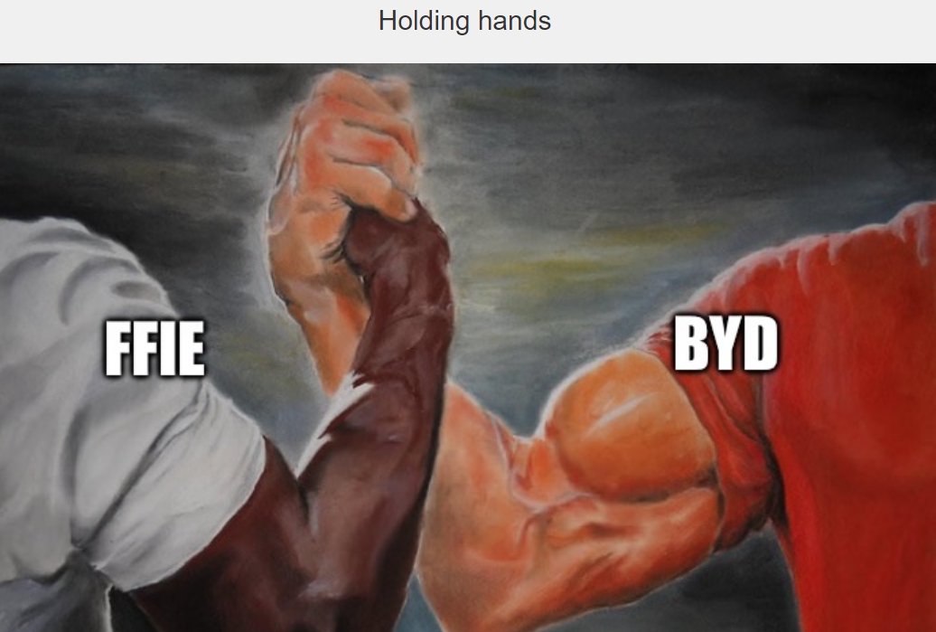 holding hands WITH FFIE