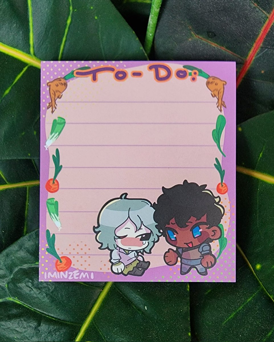 IMINZEMI's tweet photo. I only have like one new thing! Kabumisu notepads, its my first time making them!  #DoKomi #kabumisu #kabru #mithrun https://t.co/TTCgaaZM0X