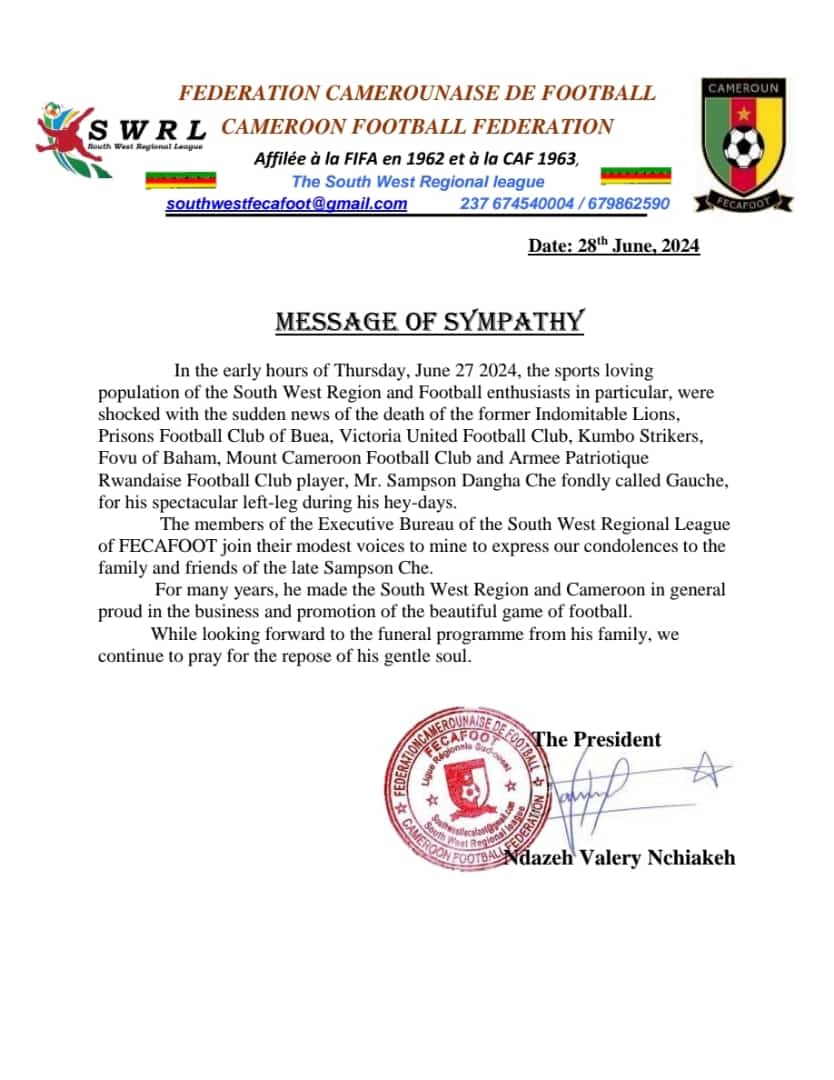 South West Regional League 🇨🇲 tweet media