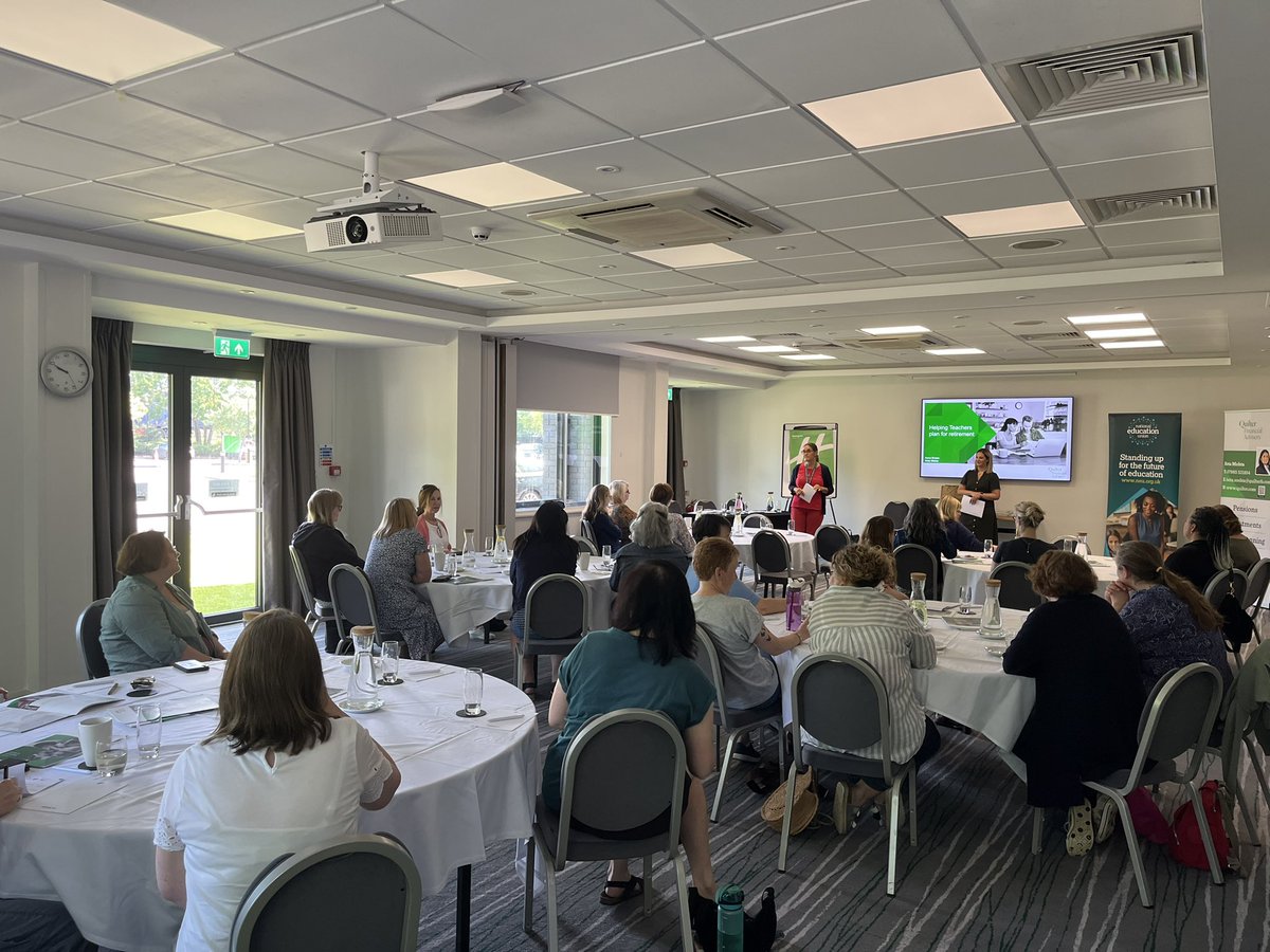 A full room today for the second session of pensions and planning for retirement with Bucks women. Our District Women’s Officer Janet Lee welcoming Anna and Heta from <a href="/Quilter/">Quilter</a> on this sunny Saturday! <a href="/EasternNeu/">NEU Eastern</a>