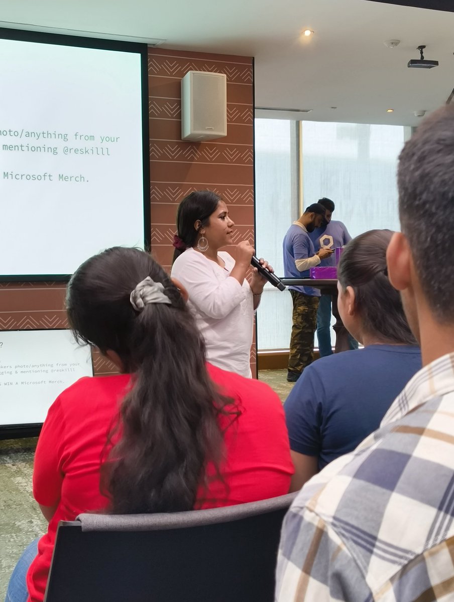 kshitiz_1710's tweet photo. Well the day at @Microsoft office gurgaon is going on with full blast with my people and my notes. Thanks to @Reskilll and @azdevindia and the wonderful host @nitropumaa for bringing up this amazing meet-up. 🎉
Enjoying my cool nerd vibes(let me assume to be one 🙂) at my best. https://t.co/CvFIlLFVvO