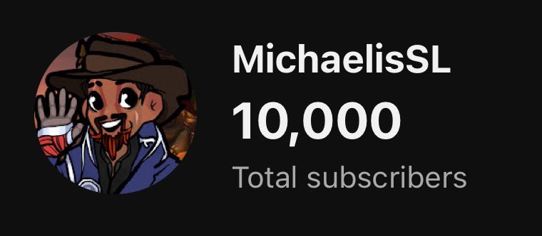MichaelisSLT's tweet image. Sheesh, didn’t expect to hit 10K subs on YouTube during TwitchCon!

Thanks everyone!