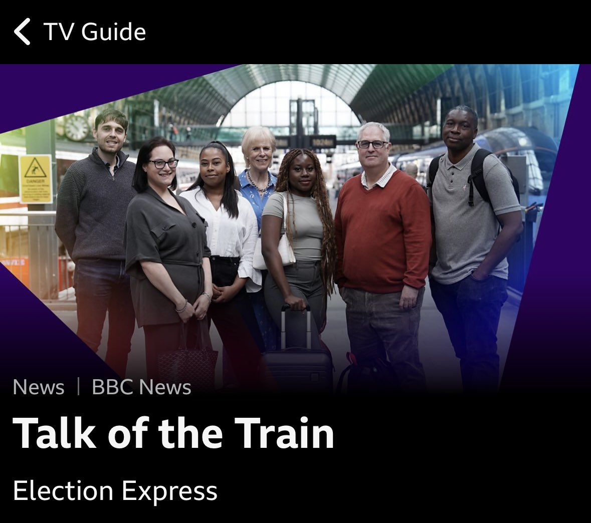 📺 Watch ‘Talk of the Train’ at 14:30 today on the <a href="/BBCNews/">BBC News (UK)</a> Channel. 
<a href="/LumoTravel/">Lumo</a> hosted democracy discussions at 125mph on the ‘Election Express’ between #London #Newcastle and #Edinburgh 
A brilliant watch, narrated by a familiar voice… #UK #GeneralElection2024