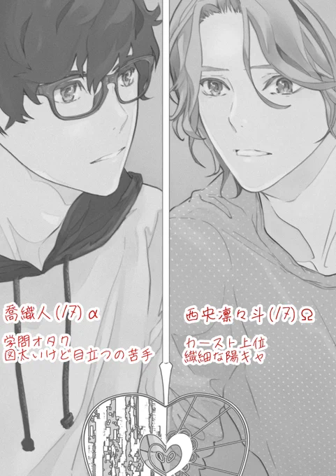 人類最初にオメガバースになった高校生の話
上下巻の中身はこんな感じです(2/15)
#神様なんか信じない僕らのエデン #創作BL 
