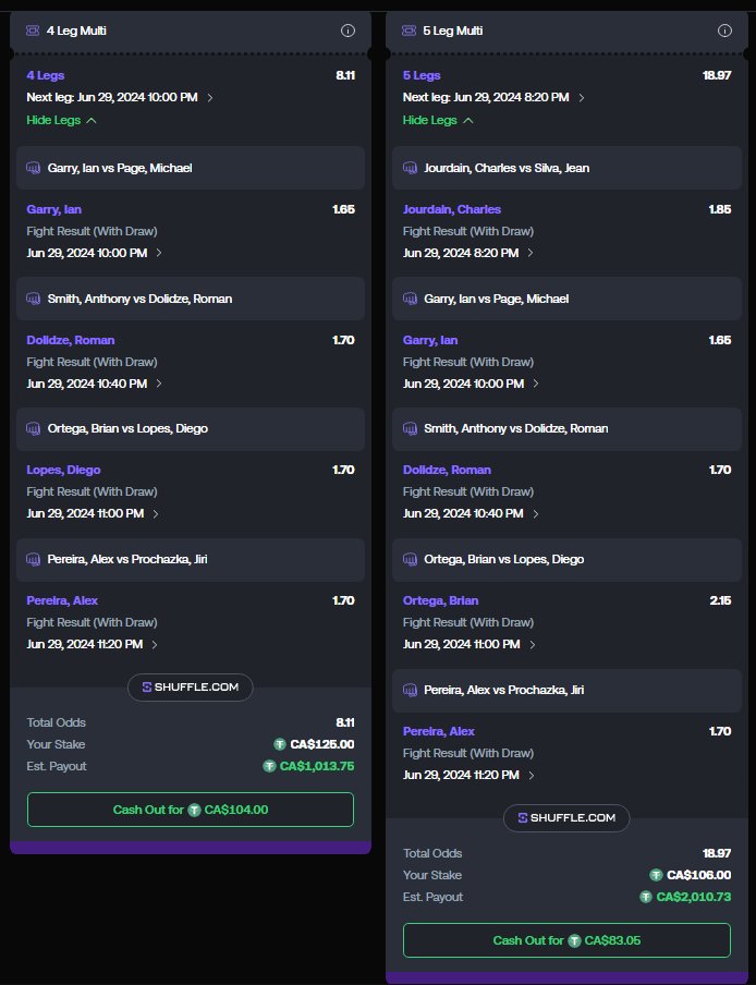 Will any of these hit ? #ufc303