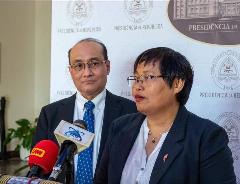 On June 18, Zin Mar Aung, Minister of Foreign Affairs &amp; Prof. Zaw Wai Soe, Minister of Heath &amp; Education, National Unity Government of Myanmar, met with the President Jose Ramos Horta at the presidential palace in Dili, Timor-Leste to discuss the cooperation between 2 countries.