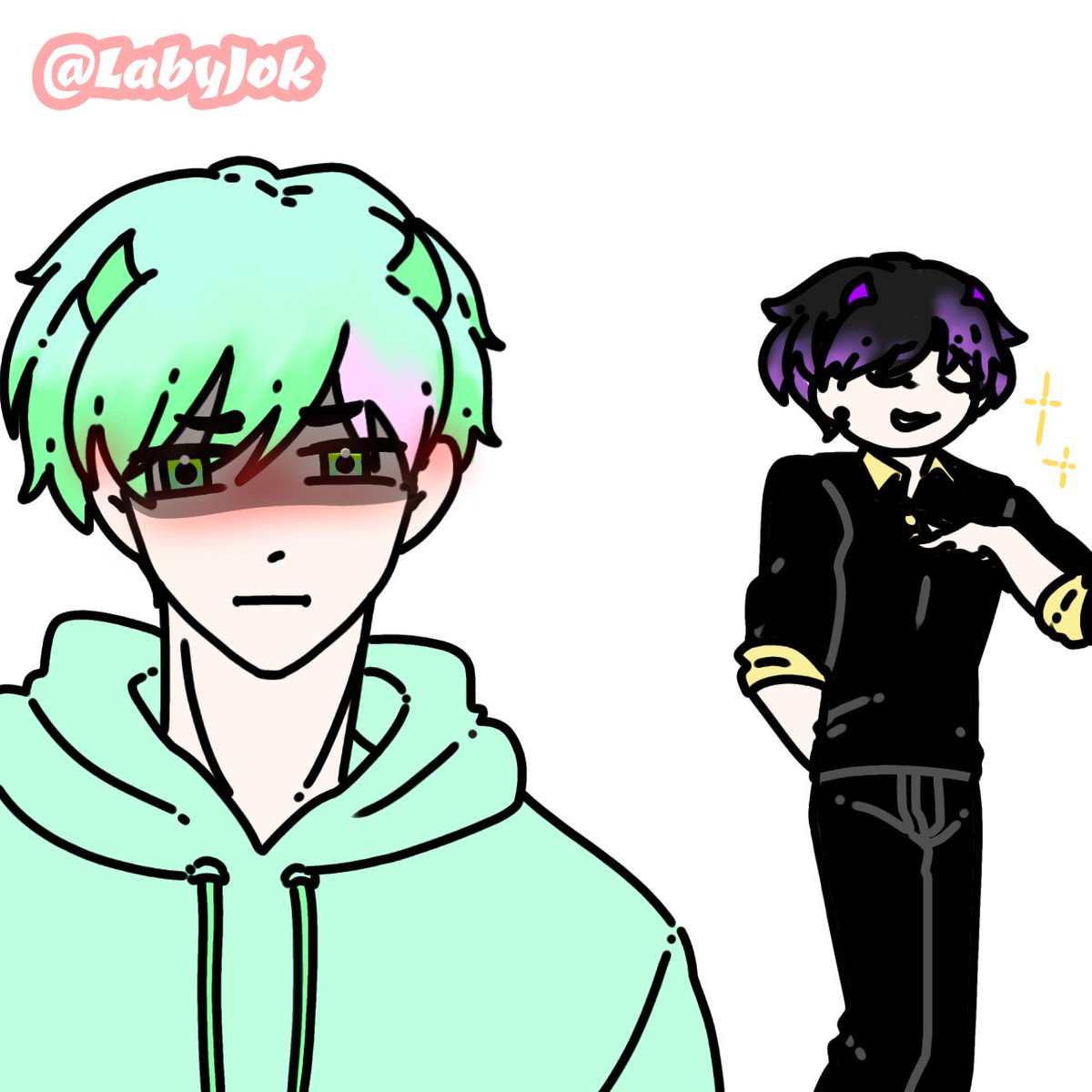 LabyJok's tweet photo. He can be an actor if he wants 🎬

[@yeos_m ]
#artbyme #YeosM #MinecraftBoyLoveAnimation #OnYourSide #Bucky #Hoan https://t.co/FHqYcCJeVO