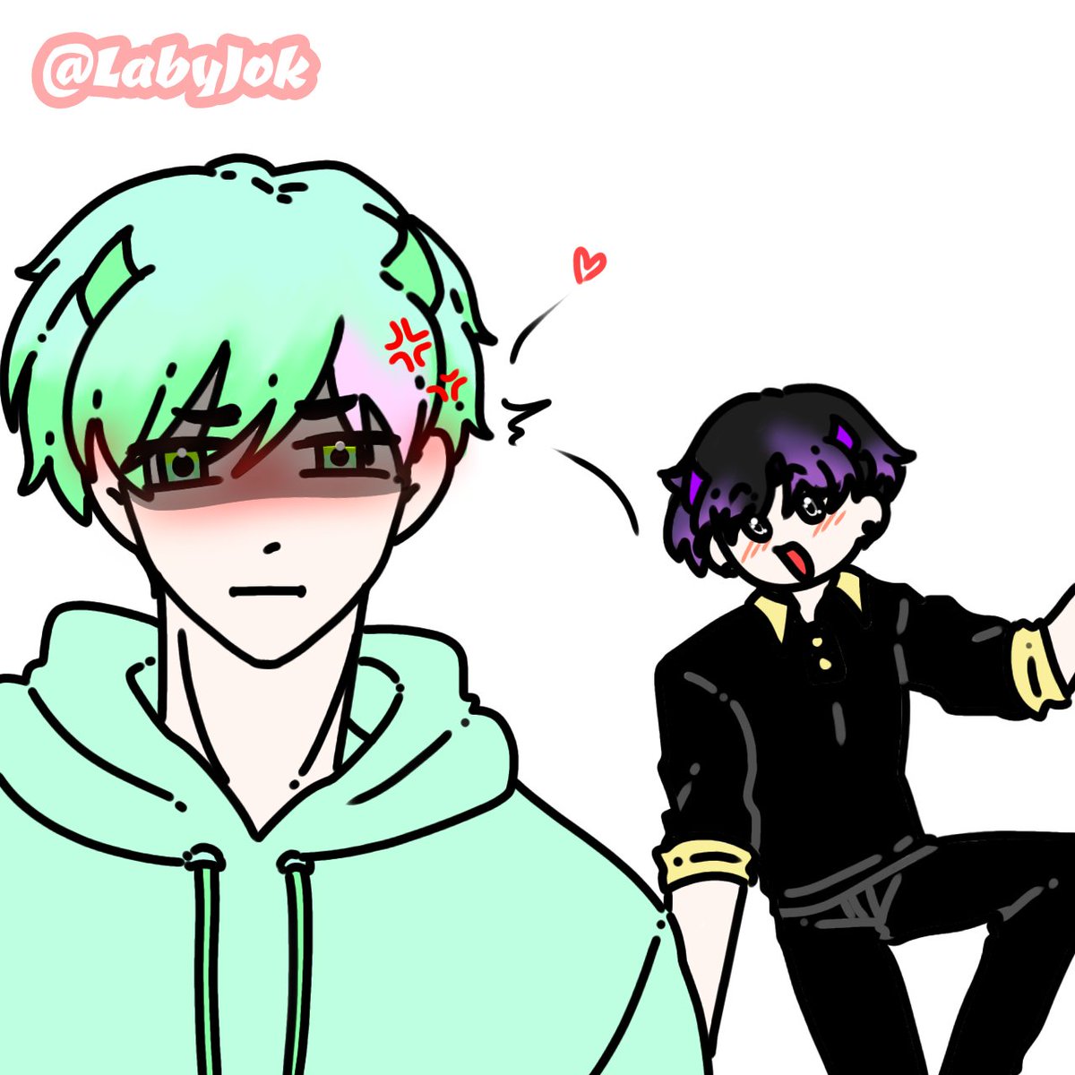 LabyJok's tweet photo. He can be an actor if he wants 🎬

[@yeos_m ]
#artbyme #YeosM #MinecraftBoyLoveAnimation #OnYourSide #Bucky #Hoan https://t.co/FHqYcCJeVO